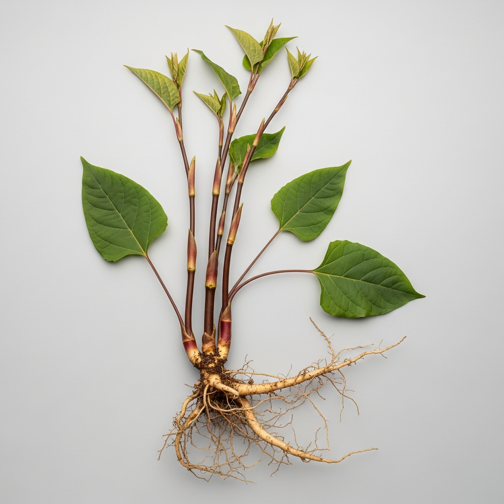 Japanischer Staudenknöterich (Polygonum Cuspidatum), Ausgangspflanze für den Resveratrol-Pulverextrakt 10:1