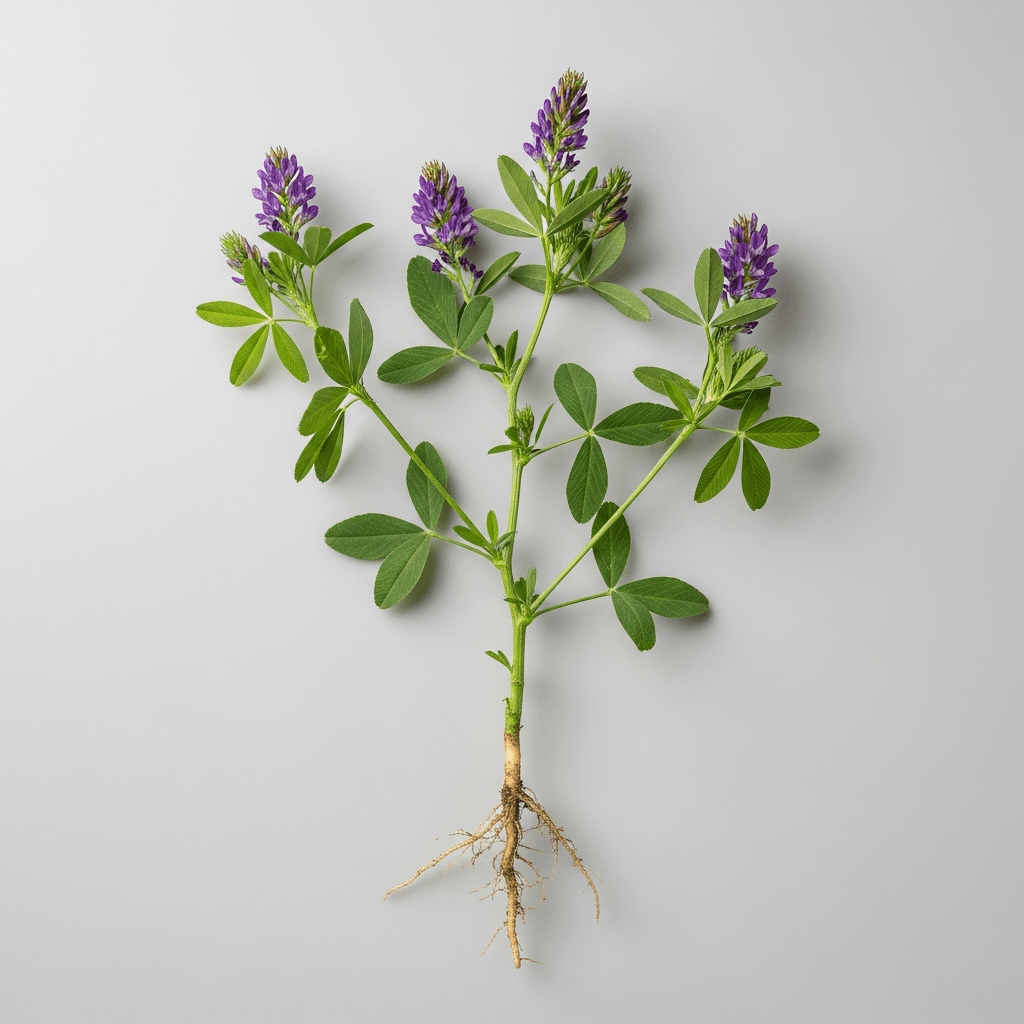 Alfalfa Pulverextrakt 10:1 (Medicago Sativa): Triterpensaponine als Leitmarker fuer antioxidative Formulierungen - CONIUNCTA