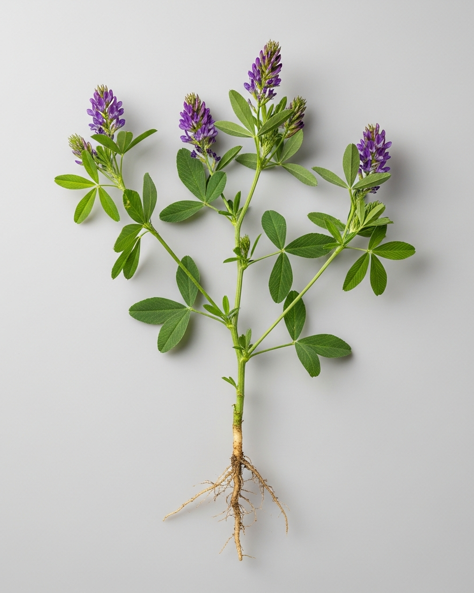 Alfalfa Pulverextrakt 10:1 (Medicago Sativa) — CONIUNCTA Journal